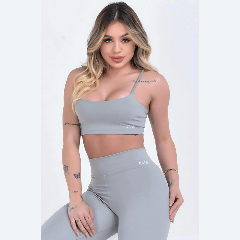 Cropped Thais Cinza