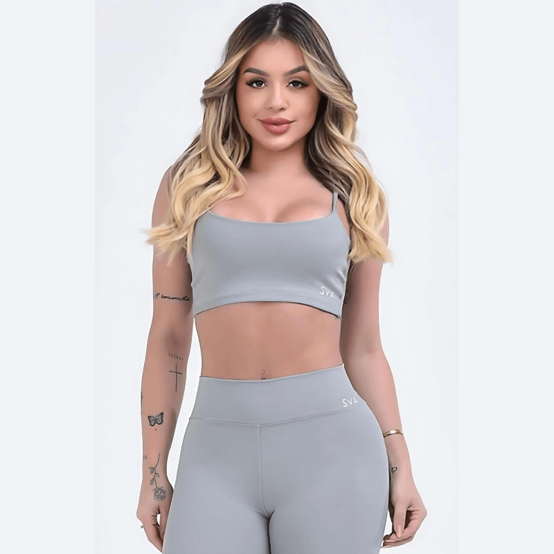 Cropped Thais Cinza