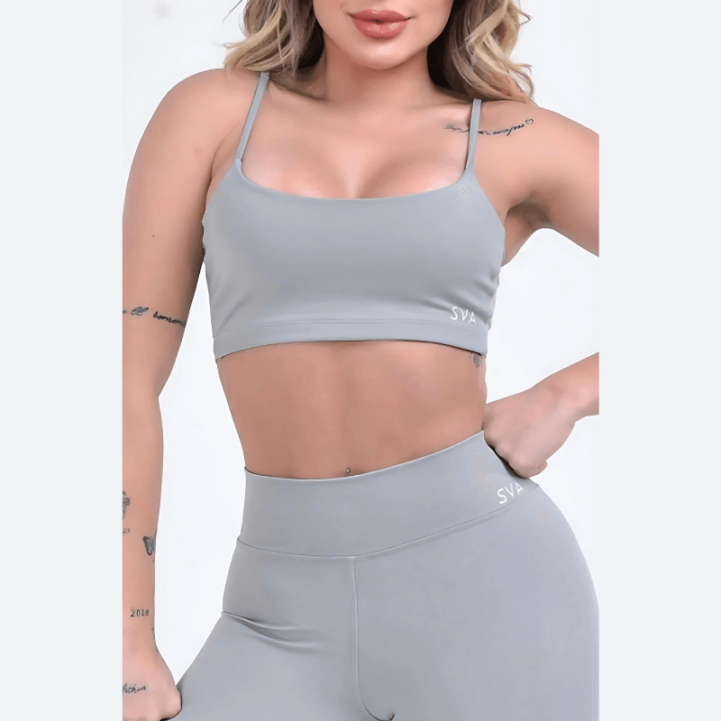 Cropped Thais Cinza